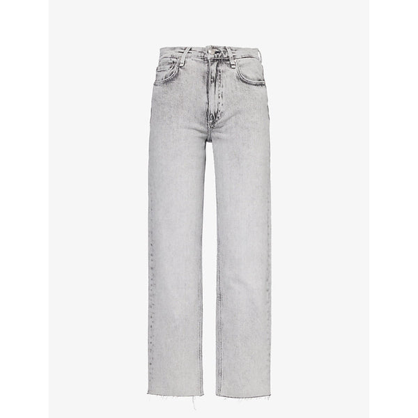  Rag & Bone Harlow straight-leg mid-rise stretch-denim jeans