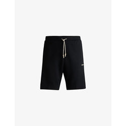  Logo-embossed regular-fit stretch-cotton shorts