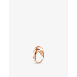 Bvlgari Cabochon 18ct rose-gold ring