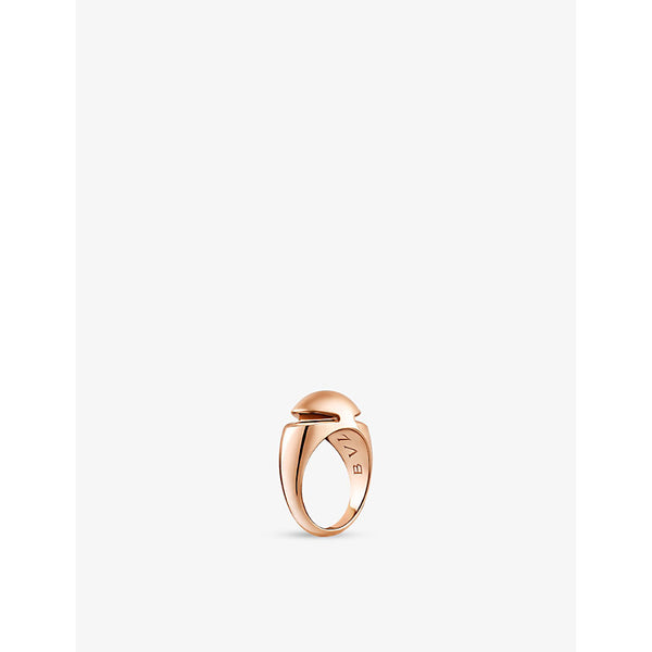 Bvlgari Cabochon 18ct rose-gold ring