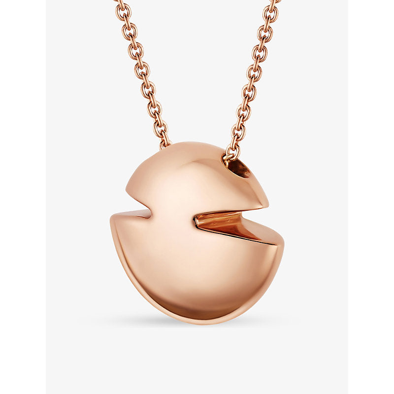 Bvlgari Cabochon 18ct rose-gold pendant necklace