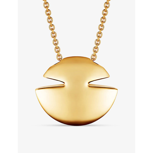 Bvlgari Cabochon 18ct yellow-gold pendant necklace