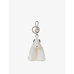  Mulberry Polar Bear zipped-pocket leather keyring