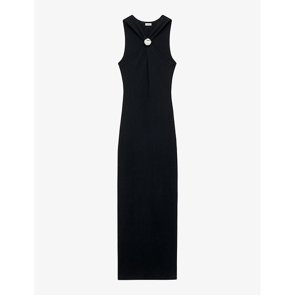 Loewe Pebble Anagram-engraved cotton midi dress | LOEWE