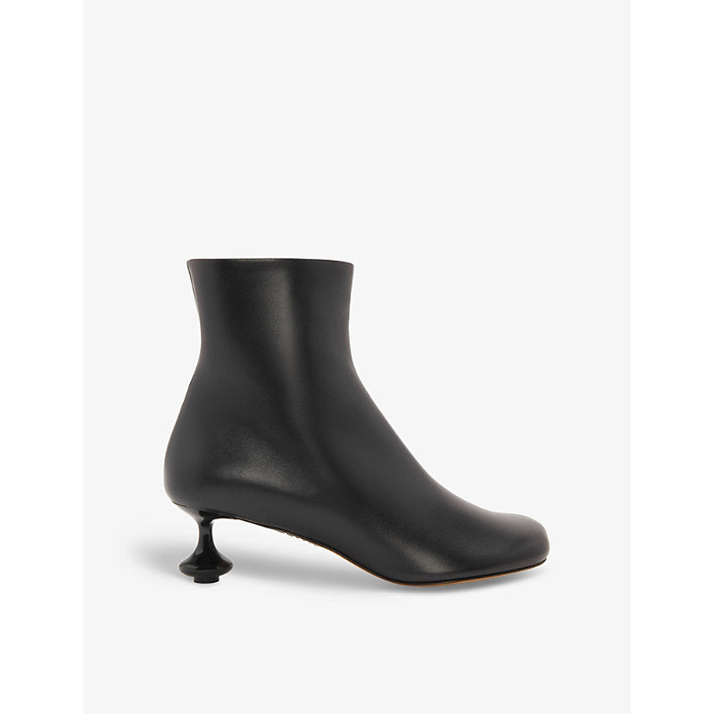 Loewe Toy sculpted-heel leather ankle boots