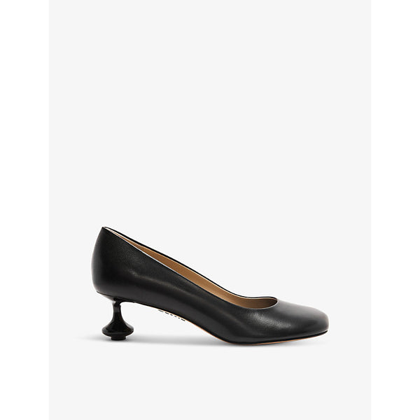 Loewe Toy sculpted-heel leather heeled courts