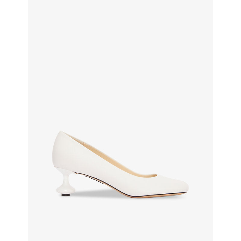 Loewe Toy 45 sculpted-heel leather pumps