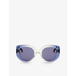  Loewe Butterfly-frame two-tone acetate sunglasses