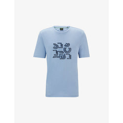  Boss Logo-print regular-fit cotton T-shirt