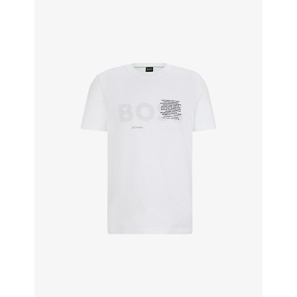  Boss Logo-print slim-fit cotton T-shirt