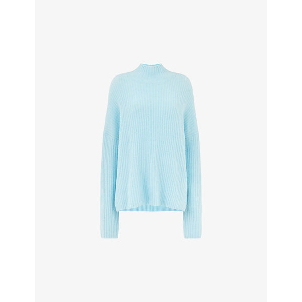 Whistles High-neck ribbed knitted jumper