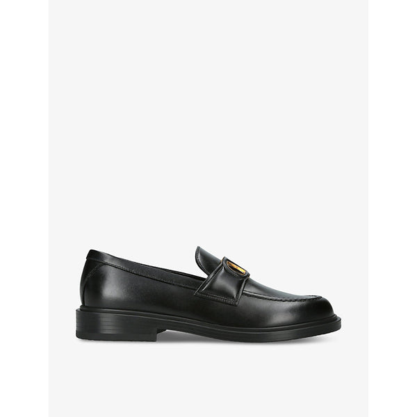 Valentino Garavani VLOGO brand-plaque leather loafers