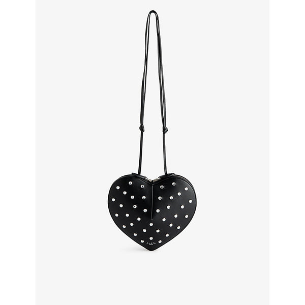 Womens Alaia Le Coeur stud-embellished cross-body bag