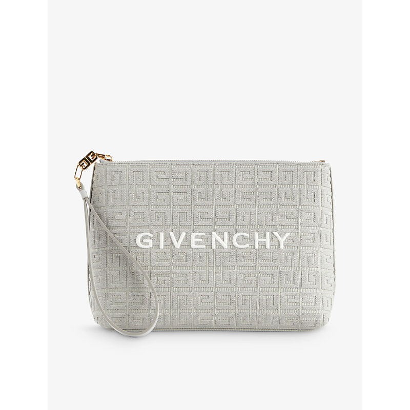  Givenchy Branded cotton-blend pouch