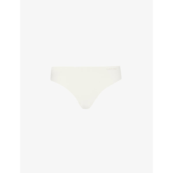 Calvin Klein Invisibles branded-waistband stretch-woven thong