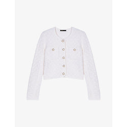  Maje Textured knitted cardigan