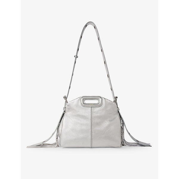  Maje Miss M Mini metallic-leather shoulder bag