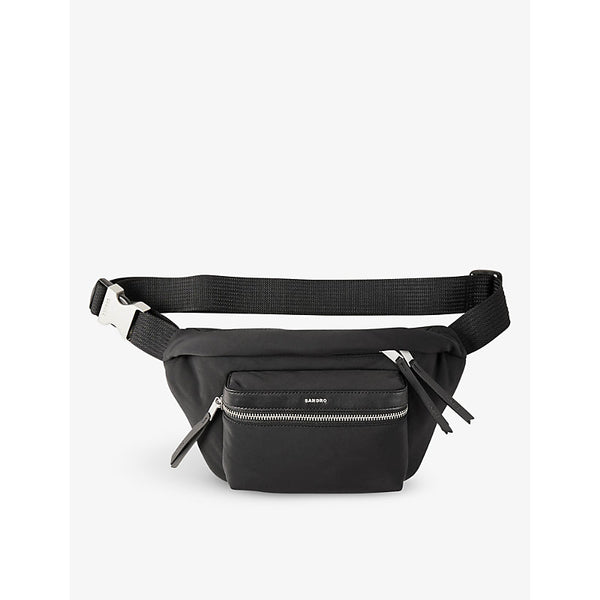 Sandro Logo-badge adjustable nylon belt bag | Sandro