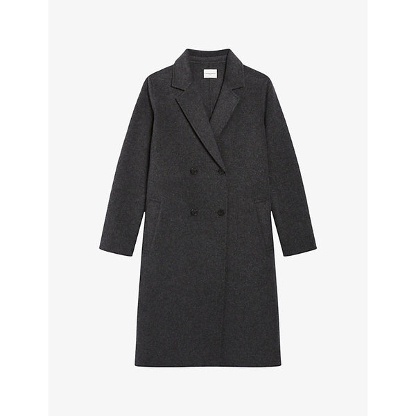 Claudie Pierlot Double-sided double-breasted wool-blend coat