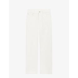  Claudie Pierlot Toto high-rise straight-leg stretch-denim jeans