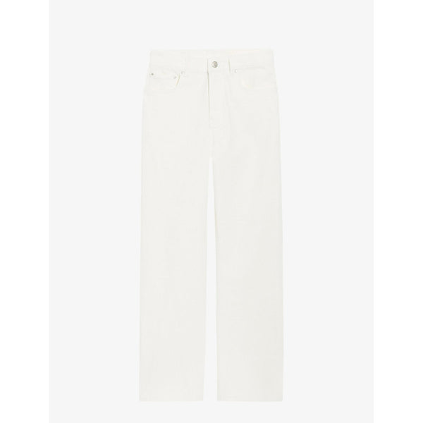  Claudie Pierlot Toto high-rise straight-leg stretch-denim jeans