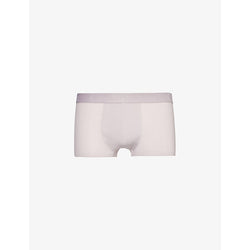  Calvin Klein Branded-waistband low-rise  stretch-woven trunks