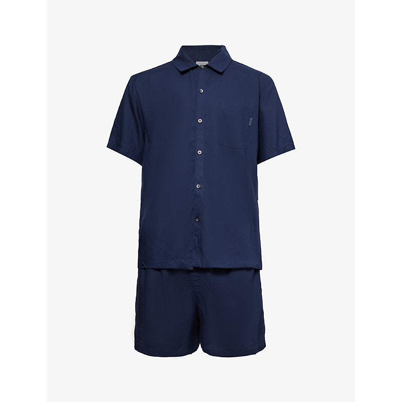  Calvin Klein Short-sleeved regular-fit woven pyjamas