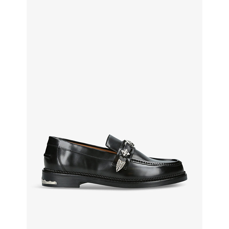  Toga Virilis Hardware-embellished leather loafers