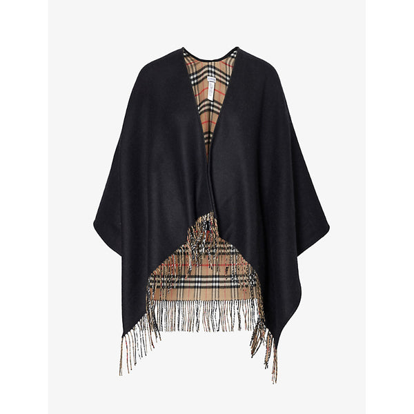 Burberry Vintage Check wool cape