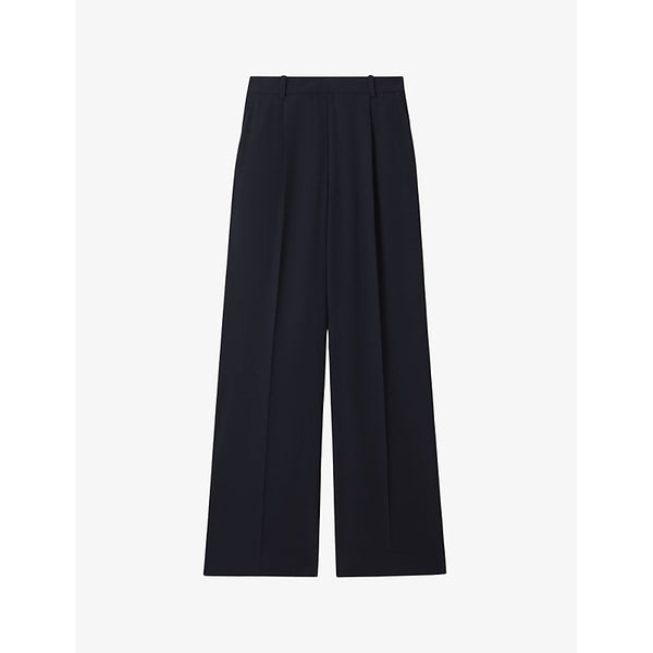  Reiss Eden wide-leg mid-rise woven trousers