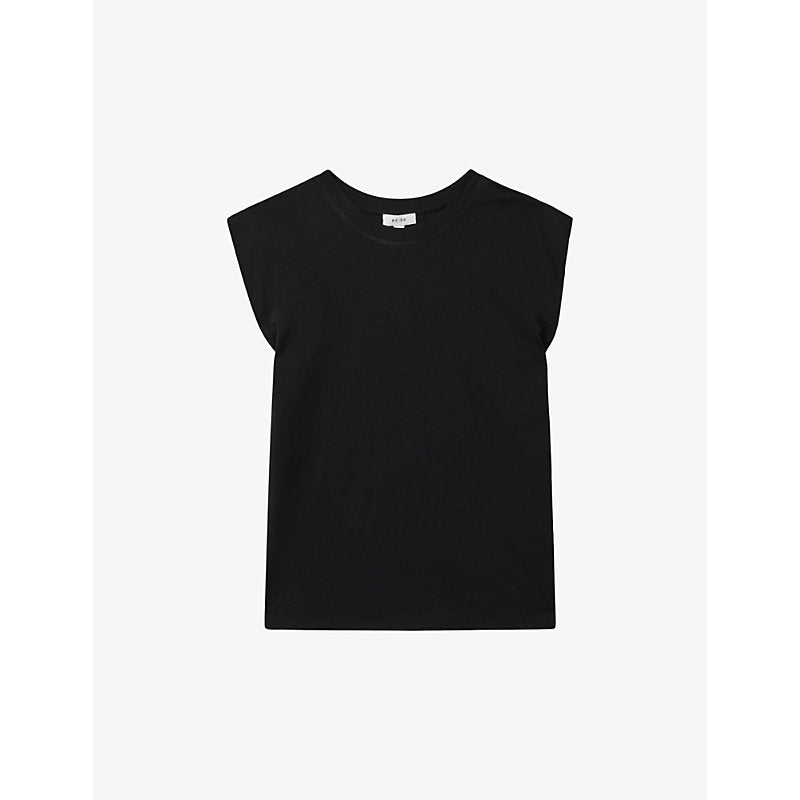  Reiss Morgan capped-sleeve cotton T-shirt