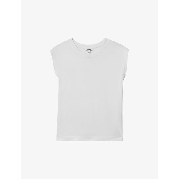 Reiss Morgan capped-sleeve cotton T-shirt