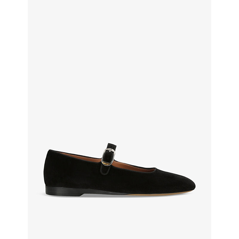 Le Monde Beryl Round-toe suede Mary Jane courts