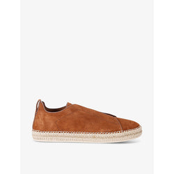 Ermenegildo Zegna Triple Stitch contrast-sole suede espadrilles