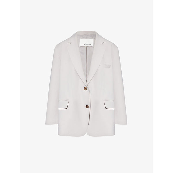  The Frankie Shop Bea relaxed-fit stretch-crepe blazer