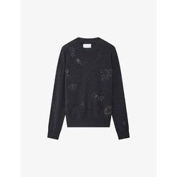  Zadig&Voltaire Pravis crystal-embellished cashmere jumper