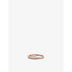 Tiffany & Co Lock 18ct rose-gold and 0.36ct diamond ring