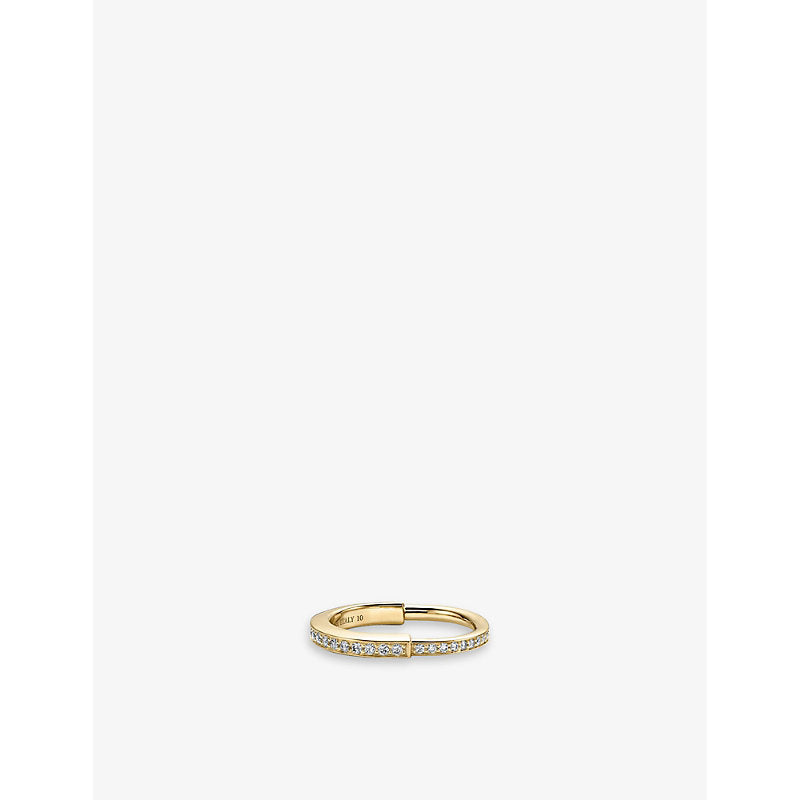 Tiffany & Co Lock 18ct yellow-gold and 0.38ct diamond ring