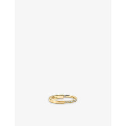 Tiffany & Co Lock 18ct yellow-gold and 0.17ct diamond ring