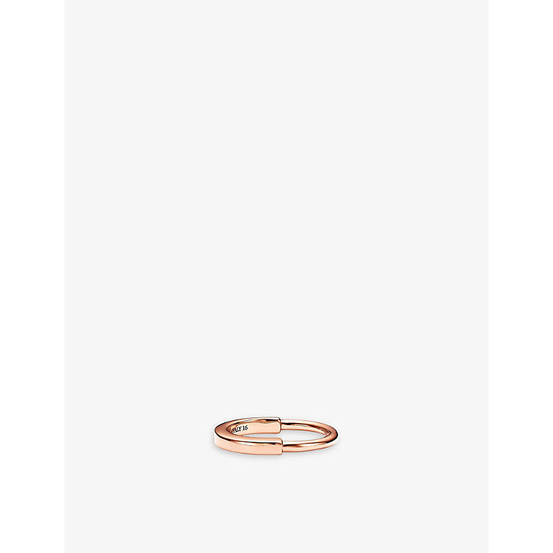 Tiffany & Co Tiffany Lock 18ct rose-gold ring