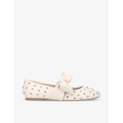 Kg Kurt Geiger Master studded faux-leather ballet flats