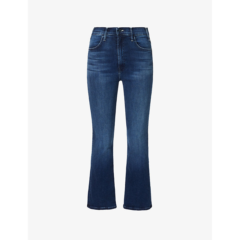  Mother Lil Hustler straight-leg mid-rise stretch-denim jeans