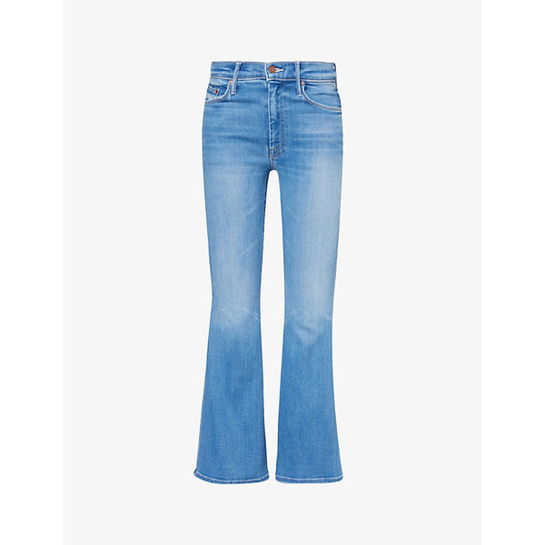  Mother Lil Weekender flared-leg stretch-denim jeans