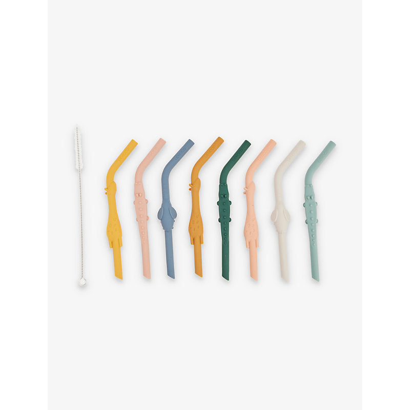 Liewood Carlson multicoloured pack of eight silicone straws