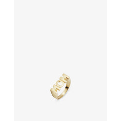 Maria Black Mom 60 18ct yellow gold-plated recycled sterling-silver ring