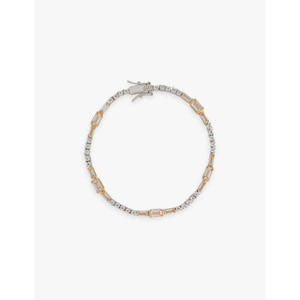 V By Laura Vann Verity Two-Tone vermeil 18ct yellow-gold and rhodium plated sterling silver  bracelet