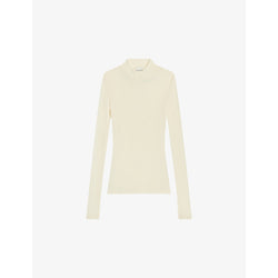  Claudie Pierlot High-neck slim-fit wool top