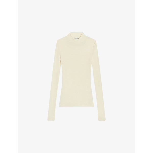  Claudie Pierlot High-neck slim-fit wool top