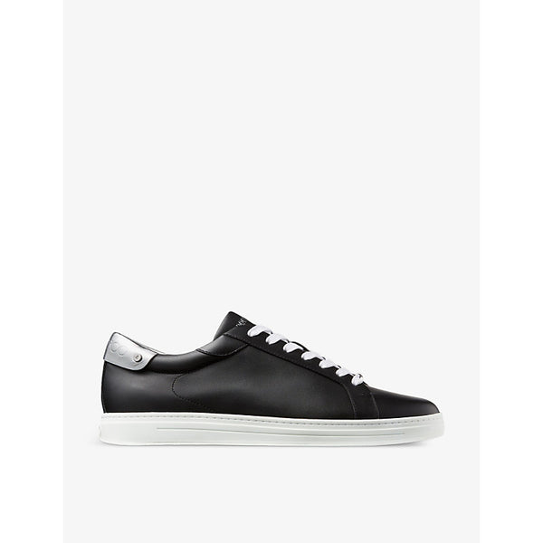 Jimmy Choo Rome/M branded leather low-top trainers