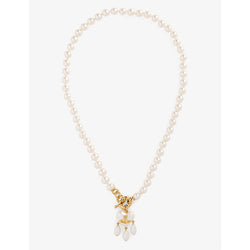  Vivienne Westwood Jewellery Sheryl faux-pearl and brass necklace